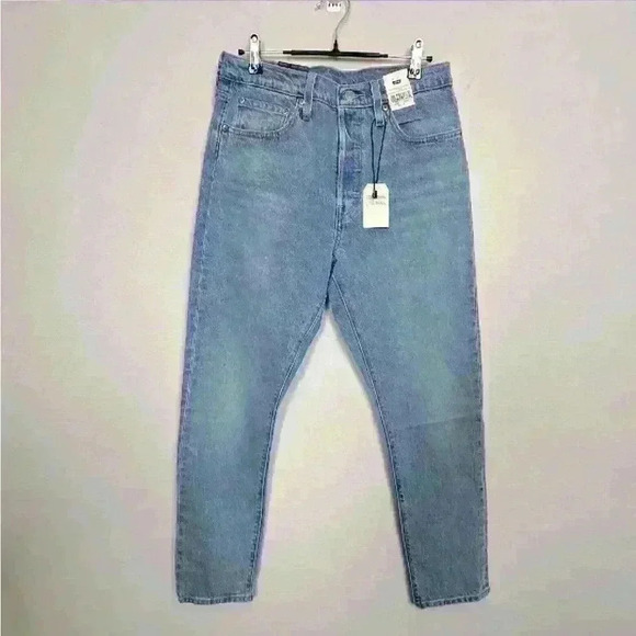 Levi’s 501 29x28 skinny blue denim jeans - Picture 1 of 4